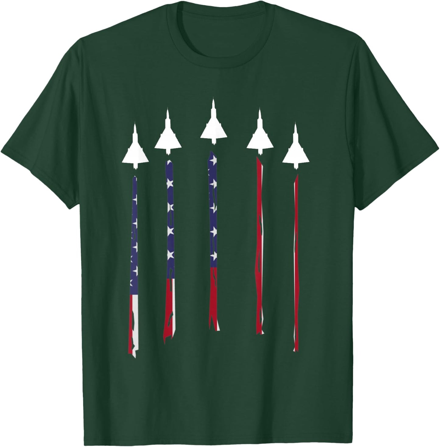 F-106 Delta Dart Black Cotton - Men's Classic Fit - Small - - Short Sleeve T-Shirt - T-Shirt | Forest