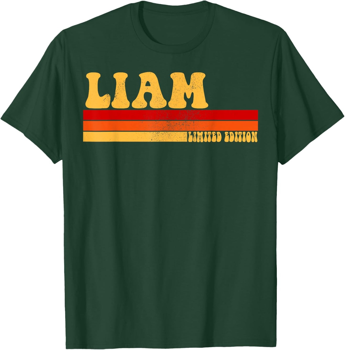 LIAM Name Personalized Idea Men Retro Vintage LIAM T-Shirt - T-Shirt | Forest