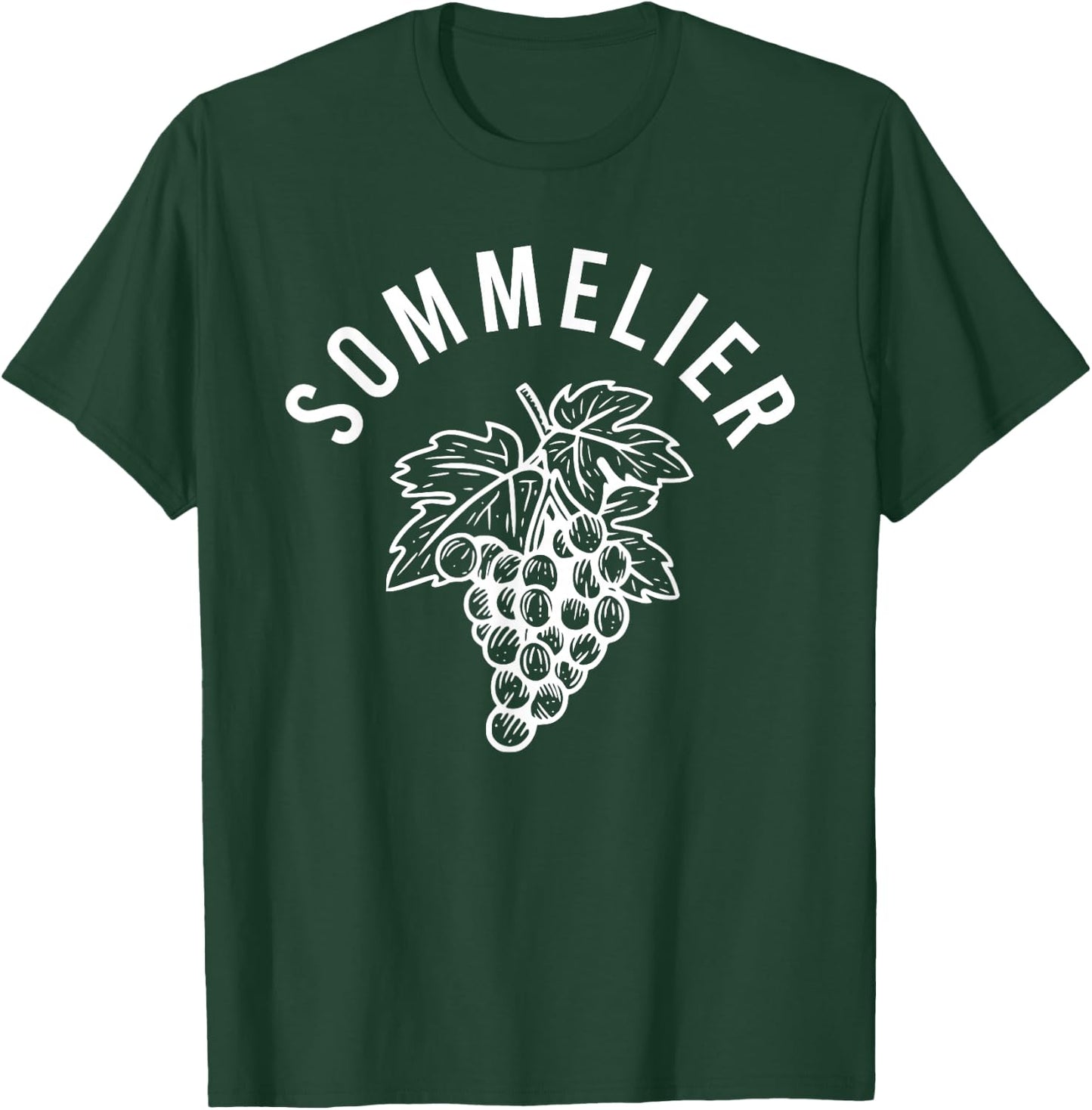 Sommelier Grapes Wine Steward Waiter Restaurant Worker T-Shirt - T-Shirt | Forest