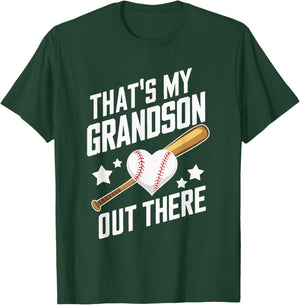 That's My Grandson Out There Baseball T-Shirt - T-Shirt | Forest