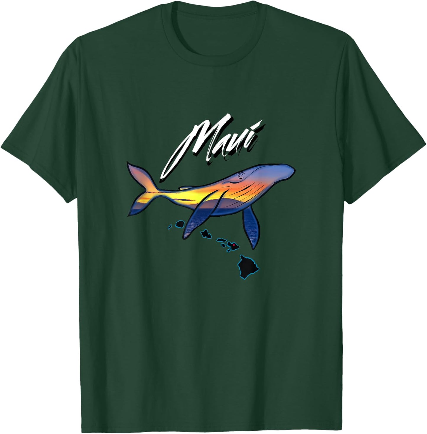 Maui Humpback Whale T-Shirt - T-Shirt | Forest