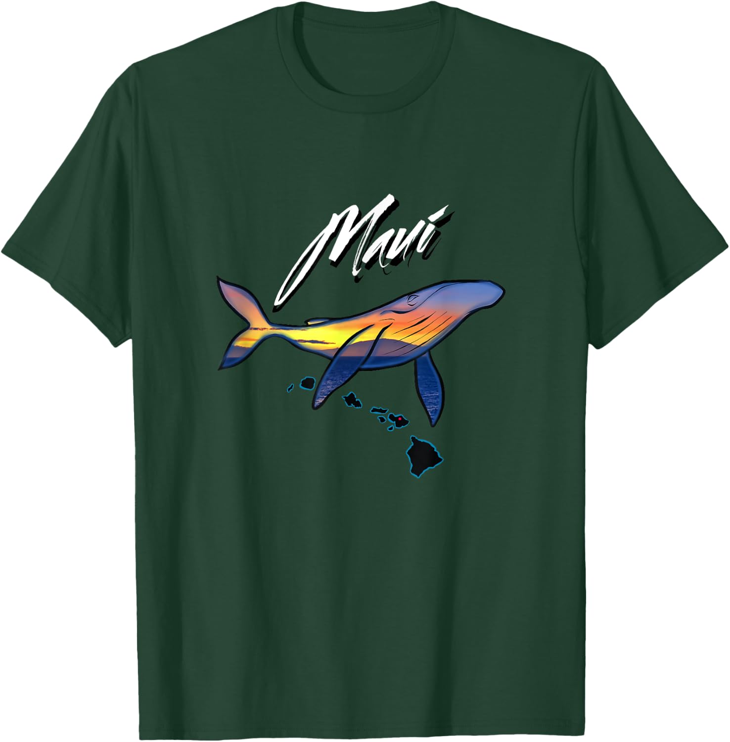 Maui Humpback Whale T-Shirt - T-Shirt | Forest