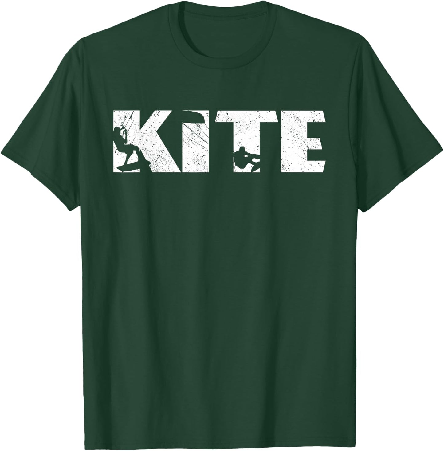 Kite Surf Kiteboarding Kitesurfing Kitesurf Kiteboarder T-Shirt - T-Shirt | Forest