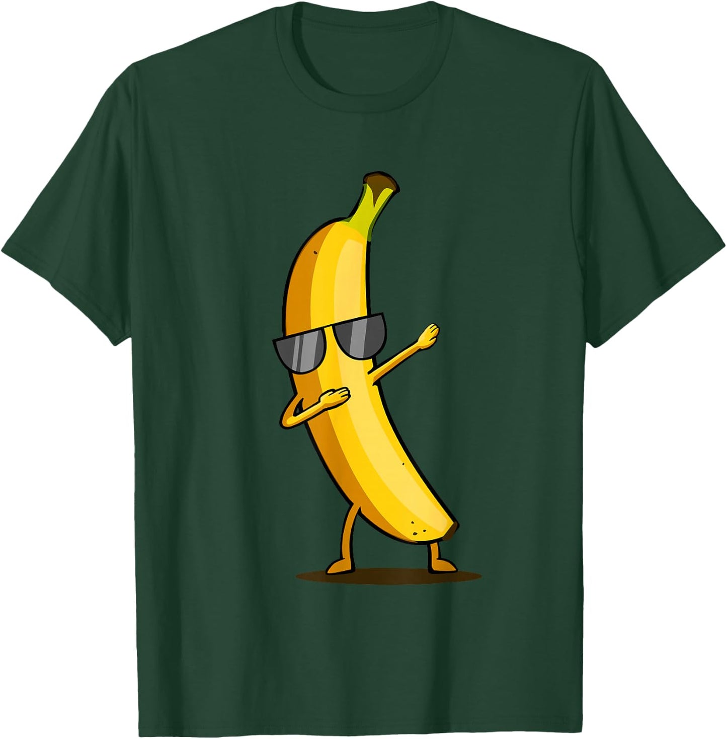 Dabbing Yellow Banana - Dab Funny Dancing Fruit T-Shirt - T-Shirt | Forest