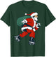 Santa Roller Skating Funny Christmas Skater Kids Boys T-Shirt - T-Shirt | Forest