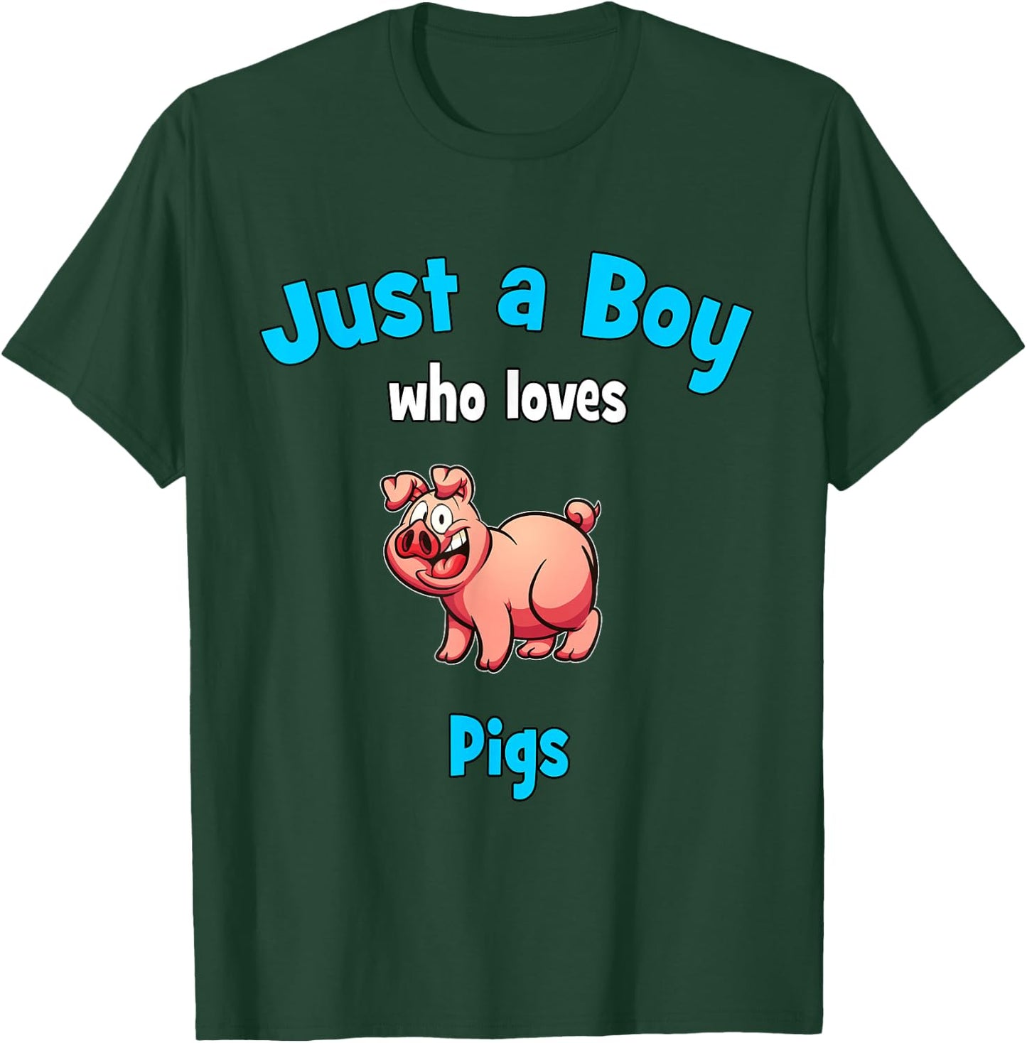 Pig Shirt for Boys | Children's Pig T-Shirt - T-Shirt | Forest