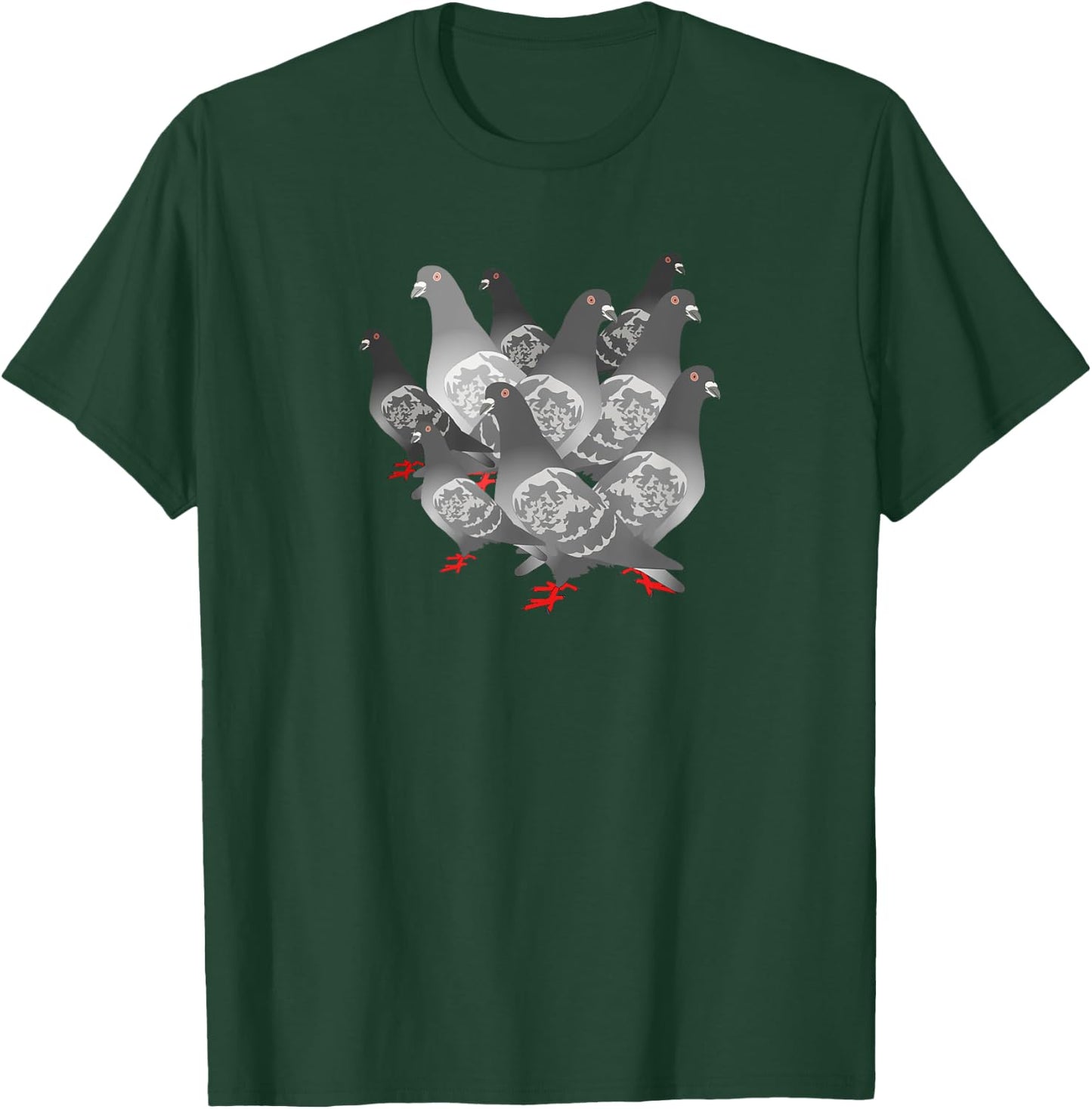 Flock Of Pigeon Breeder Pigeon Racing Gift T-Shirt - T-Shirt | Forest
