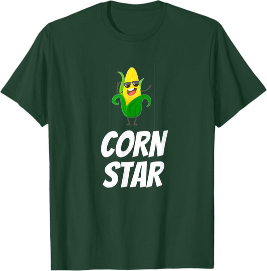 Corn Star Funny Corn Farmer Cool Corn Cob Corn Star T-Shirt - T-Shirt | Forest
