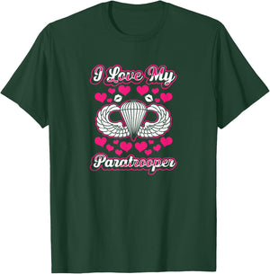 82nd Airborne Shirts Paratrooper Wife Girlfriend T-Shirt - T-Shirt | Forest