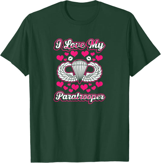 82nd Airborne Shirts Paratrooper Wife Girlfriend T-Shirt - T-Shirt | Forest