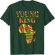 Black History Young King African Map Boys Kids Youth Men T-Shirt - T-Shirt | Forest