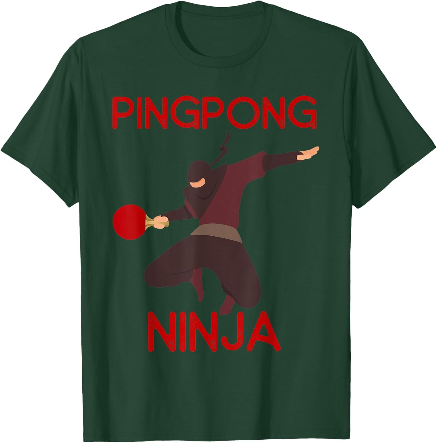 Ping Pong Ninja Funny table tennis Boys Gift T-Shirt - T-Shirt | Forest