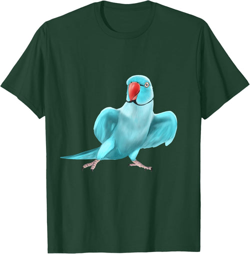 Blue Indian Ringneck Parrot Bird