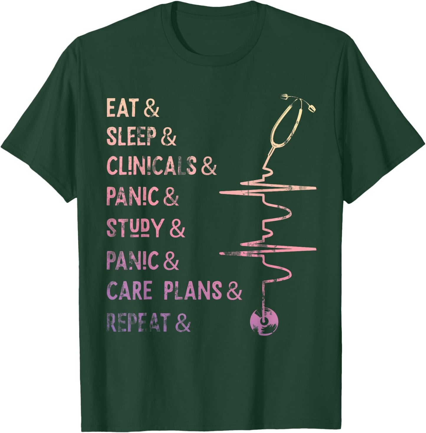Nursing Student Medical School Nurse T-Shirt - T-Shirt | Forest