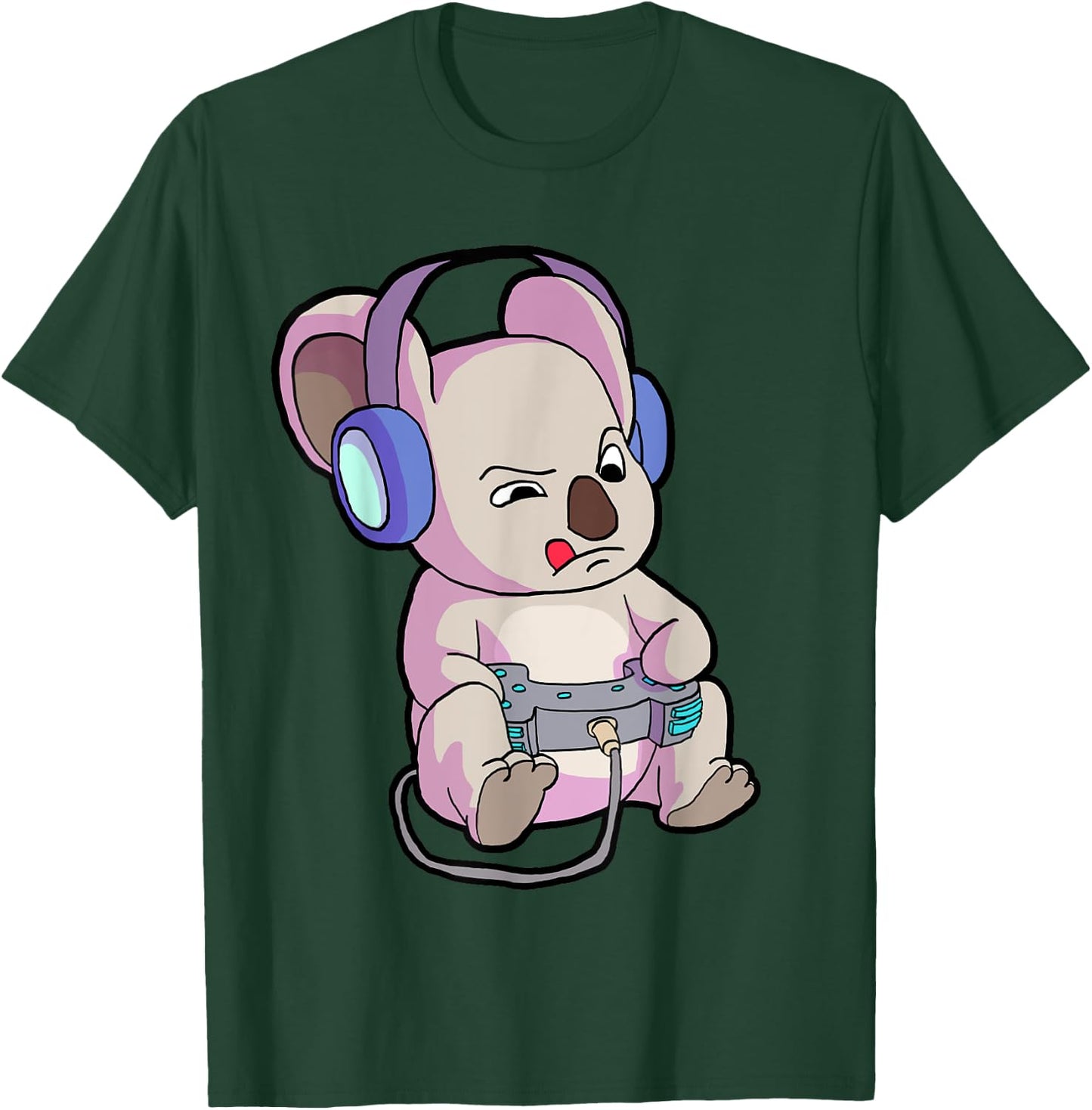 Gamer Shirt for Boys Gaming Gift Teen Girl Funny Koala Shirt T-Shirt - T-Shirt | Forest