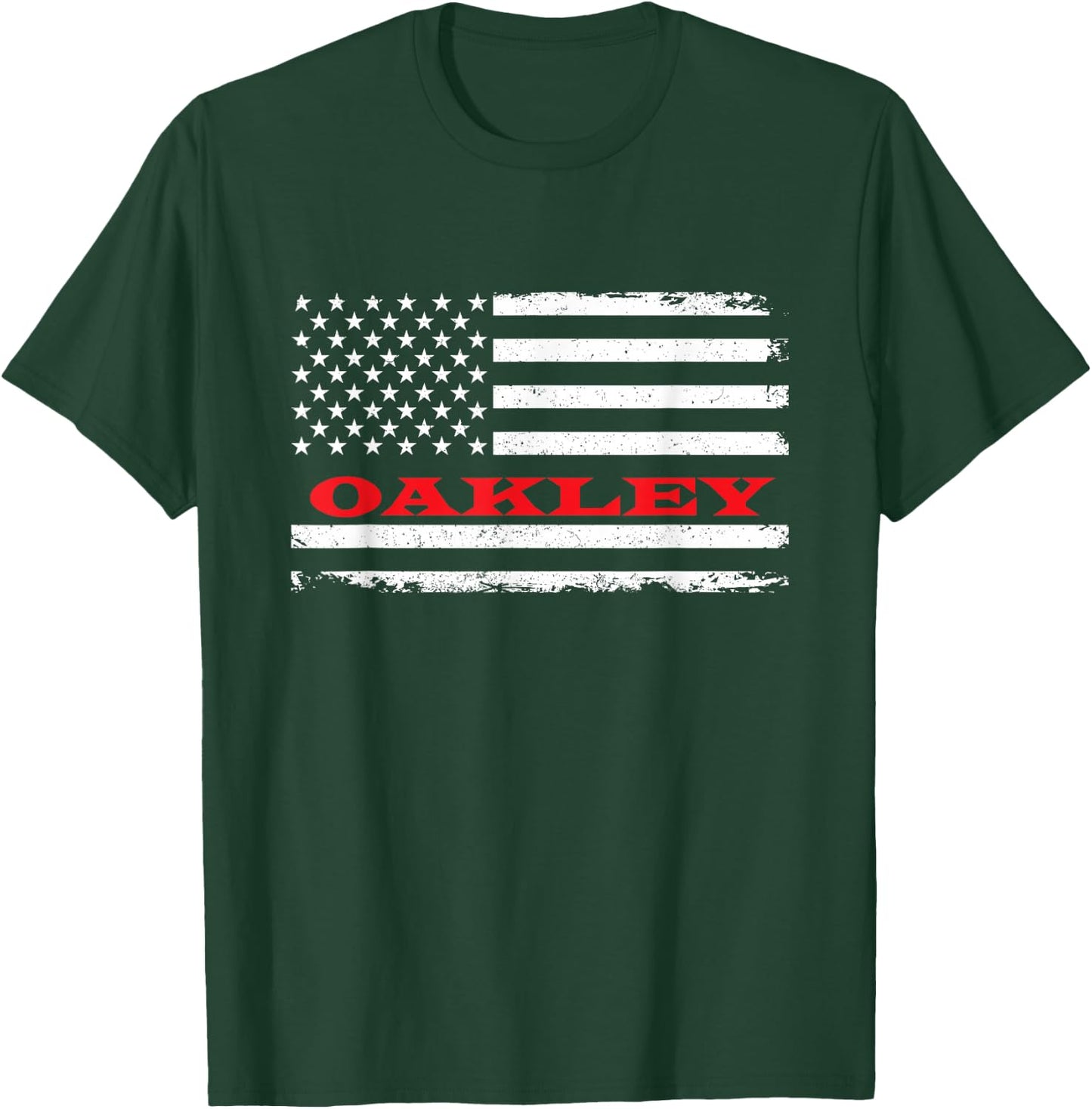 Idaho American Flag Oakley USA Patriotic Souvenir T-Shirt - T-Shirt | Forest