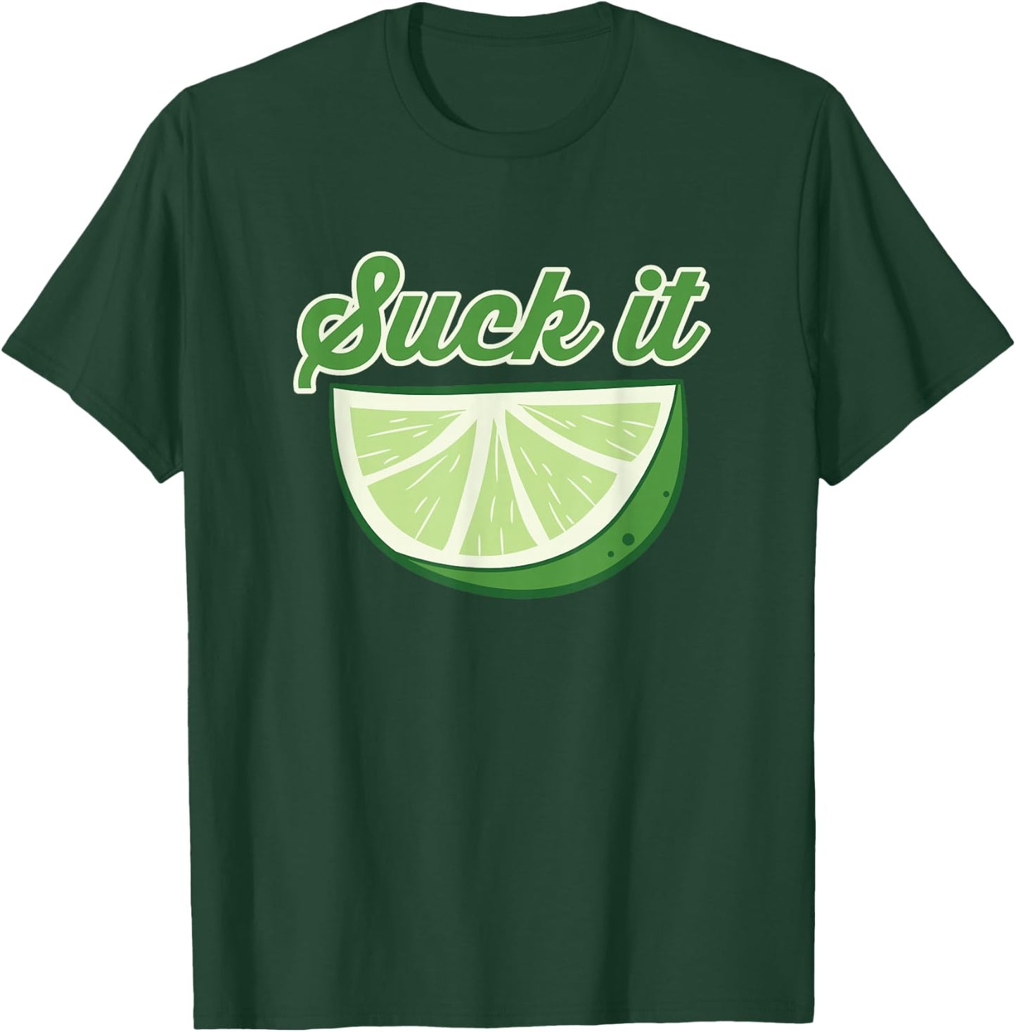 Sour Lime Suck It Citrus Lime T-Shirt - T-Shirt | Forest