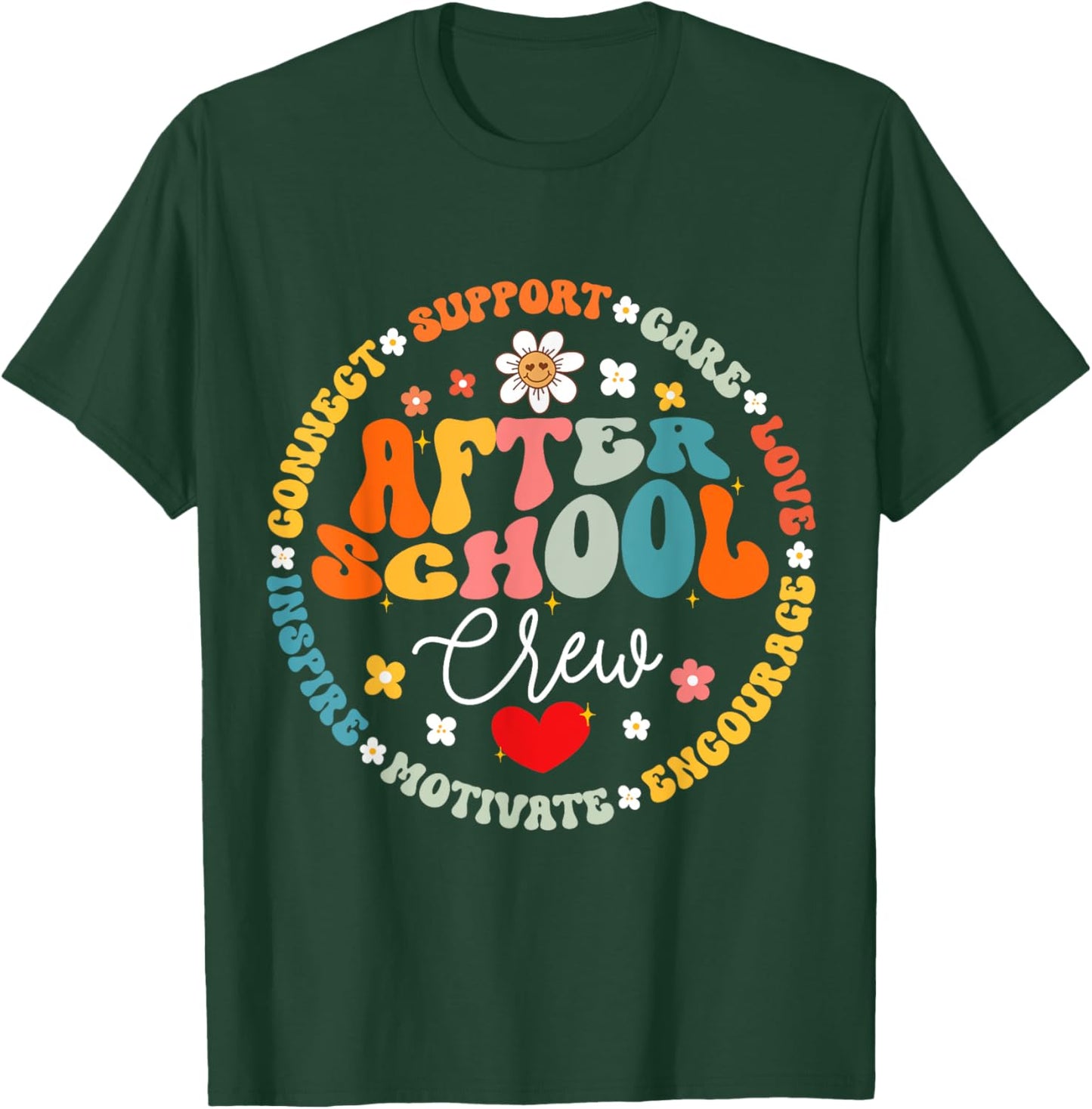 After School Crew Appreciation Week Back to School T-Shirt - T-Shirt | Forest