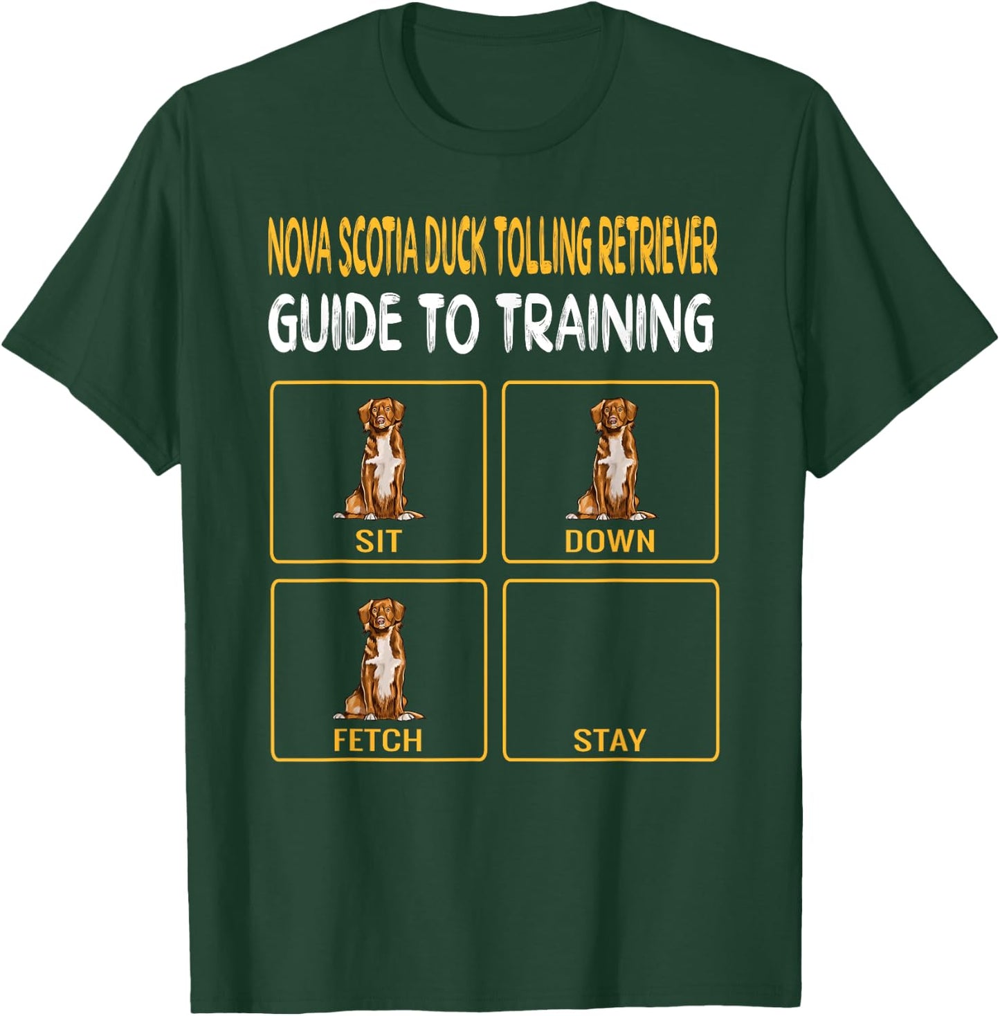 Duck Tolling Retrievers Guide To Training Dog Obedience T-Shirt - T-Shirt | Forest