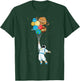 Space Shirt Astronaut Holding Planet Balloons Solar System T-Shirt - T-Shirt | Forest