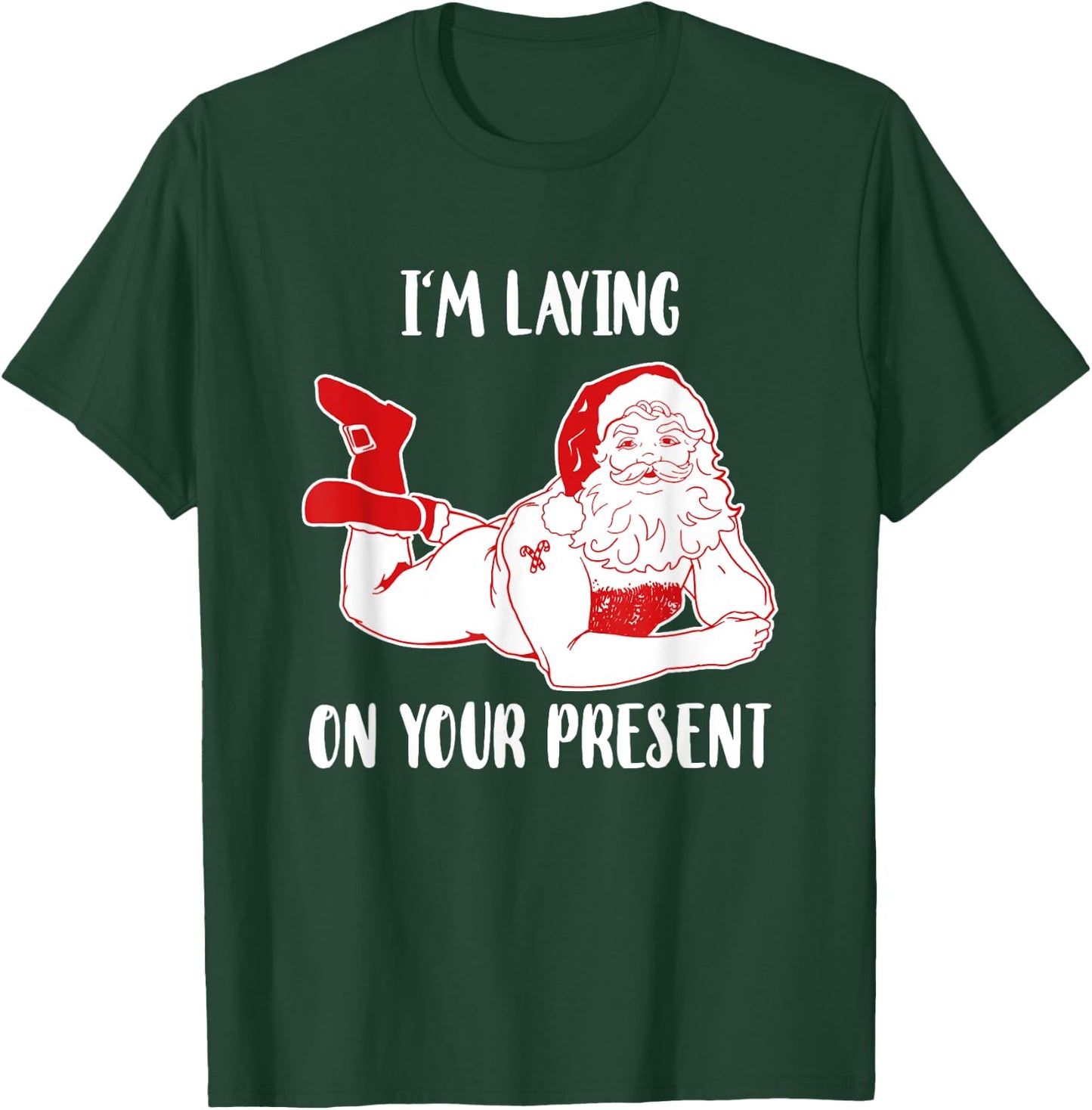 Dirty Bad Naughty Santa Funny Adults Husband Christmas Gift T-Shirt - T-Shirt | Forest
