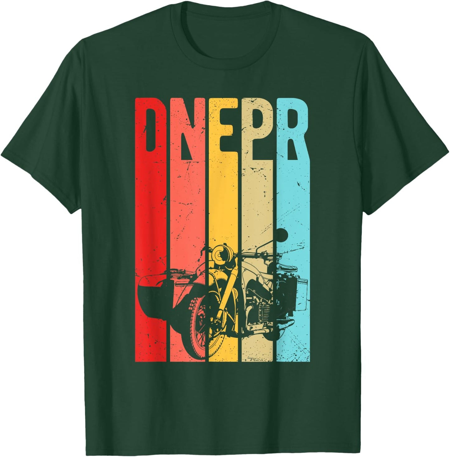 Dnepr Motorcycle Offroad Motorcycle Rider T-Shirt - T-Shirt | Forest