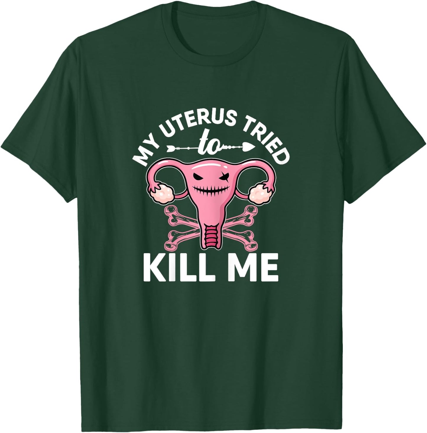 Uterus Hysterectomy Surgery Recovery Co Women's Black X-Small Modern Novelty T-Shirt - T-Shirt | Forest