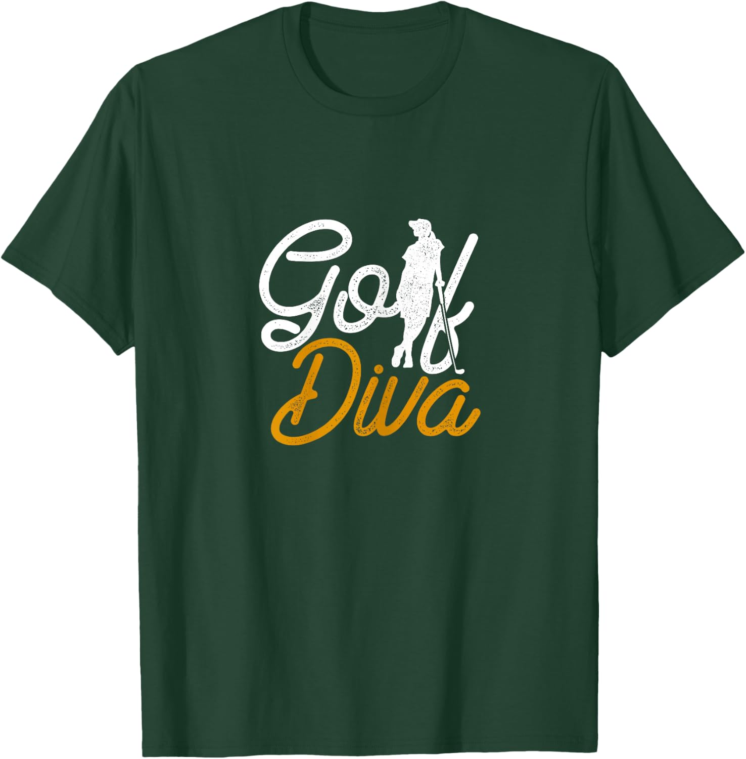Golf Diva Girl Golfer T-Shirt - T-Shirt | Forest
