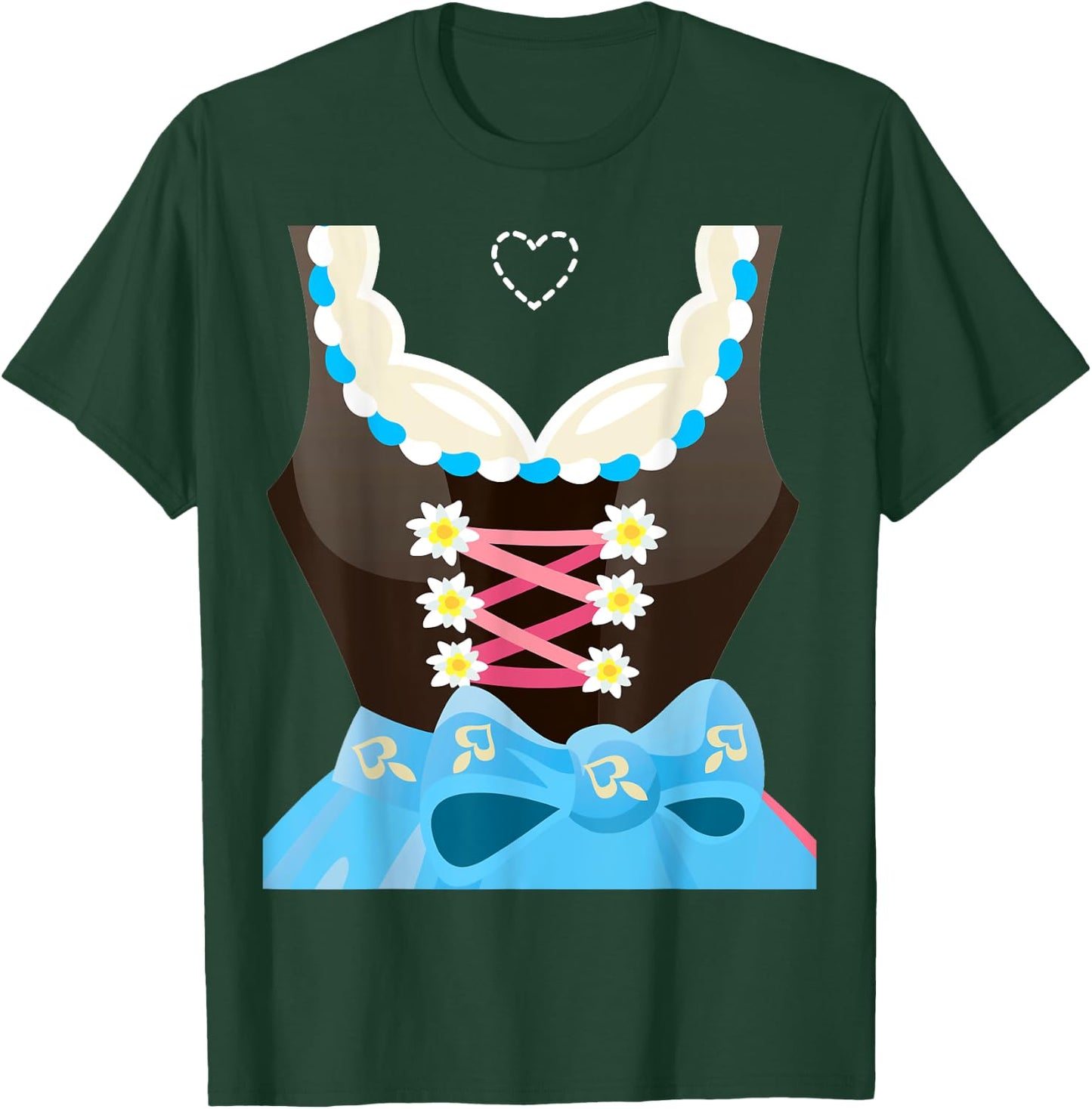 Dirndl Costume Oktoberfest Bavarian Munich Beer Festival T-Shirt - T-Shirt | Forest