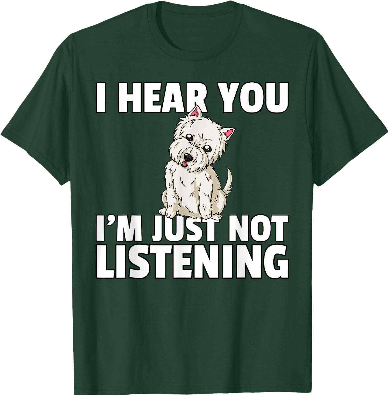 West Highland Terrier Westie Dog Men Women Girls Kids T-Shirt - T-Shirt | Forest