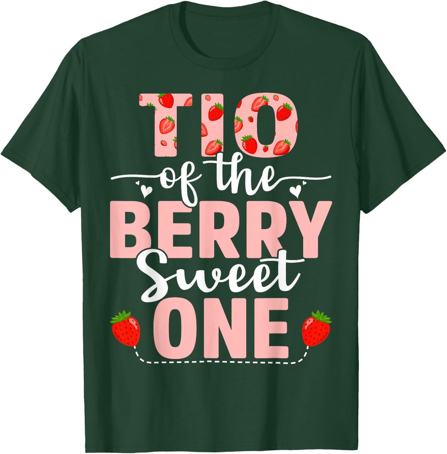 Tio Of The Berry Sweet One Birthday Strawberry Tio T-Shirt - T-Shirt | Forest