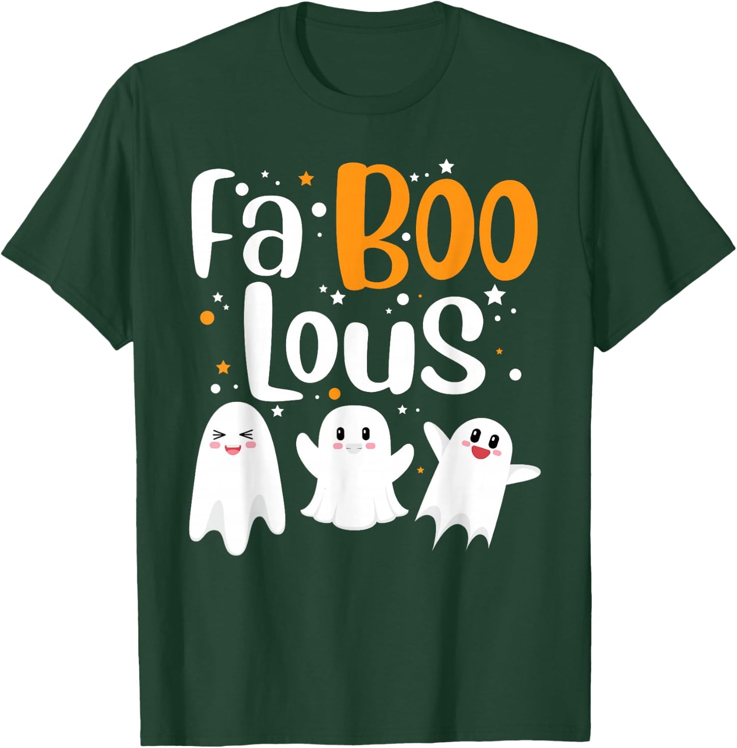 Faboolous Ghosts Funny Halloween Trick Or Treat Costume T-Shirt - T-Shirt | Forest