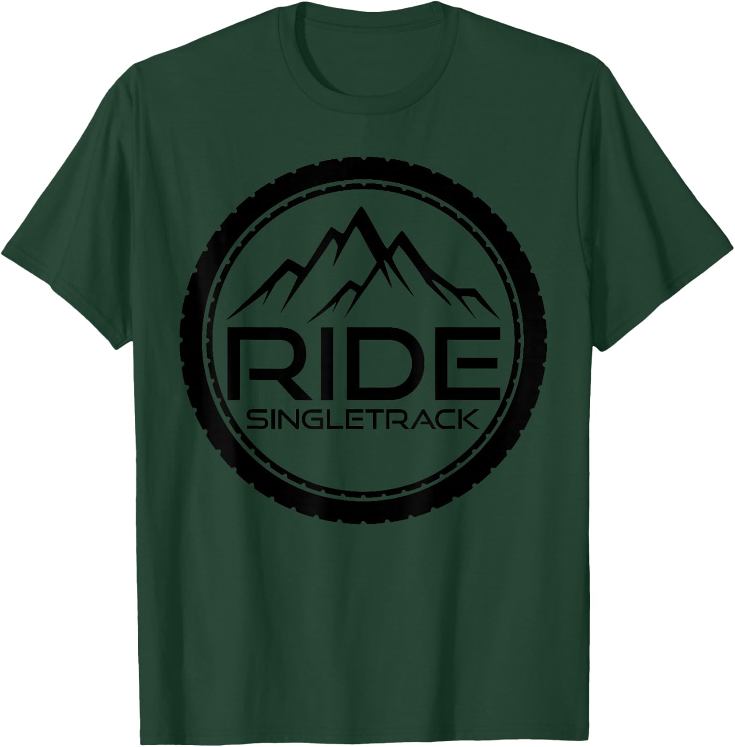 Mountain Bike MTB Freeride Mountain Biker Gift T-Shirt - T-Shirt | Forest
