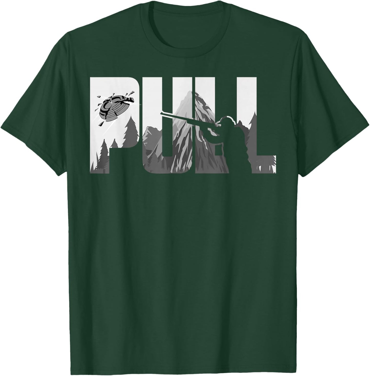 Pull Clay Shooting Cute Pigeon Shooters Players Funny Gift T-Shirt - T-Shirt | Forest