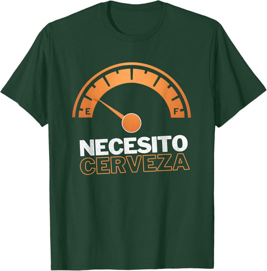 Necesito Cerveza Funny Spanish Beer Lover T-Shirt - T-Shirt | Forest
