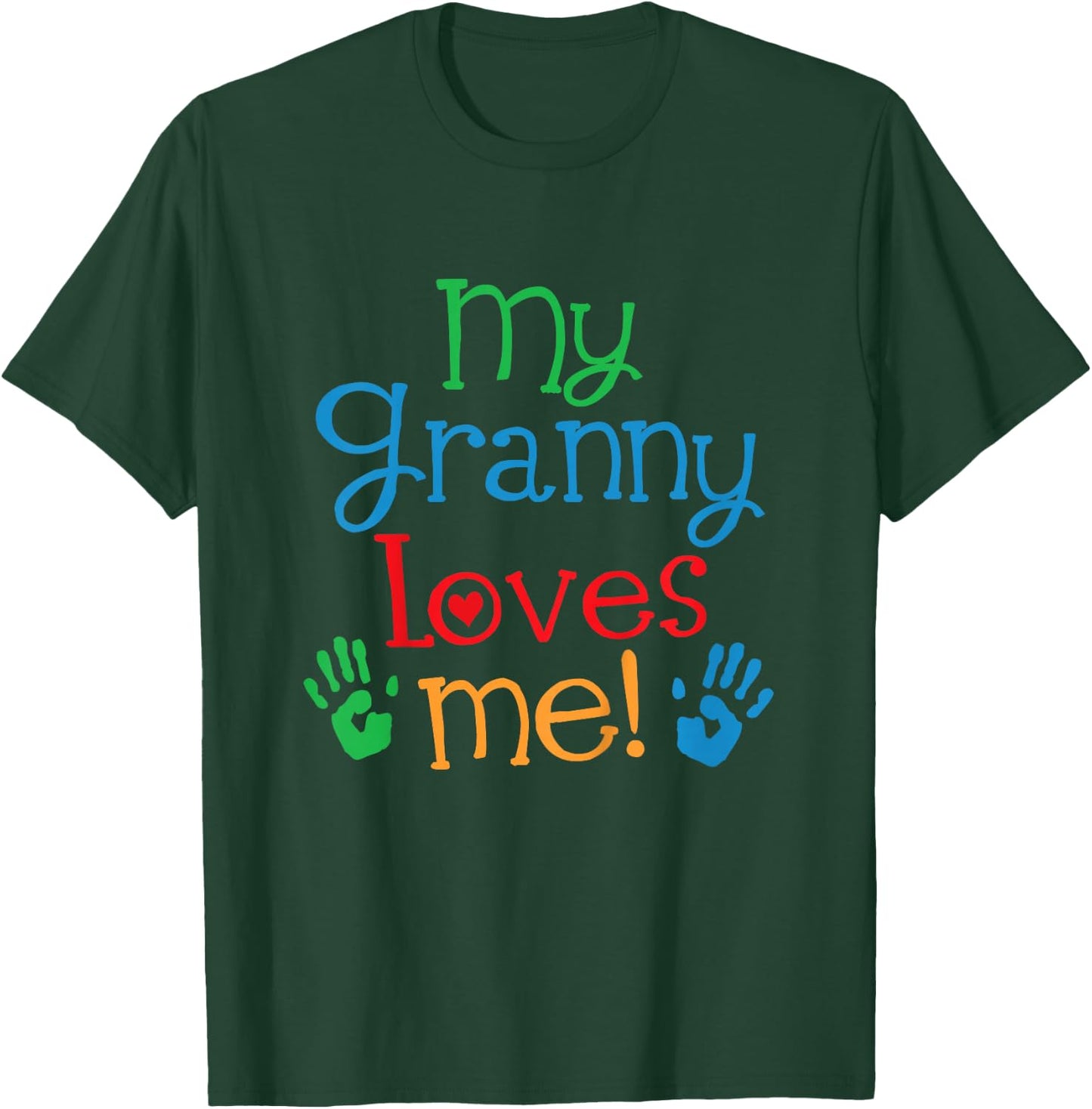 Kids My Granny Loves Me Grandchild T-Shirt - T-Shirt | Forest