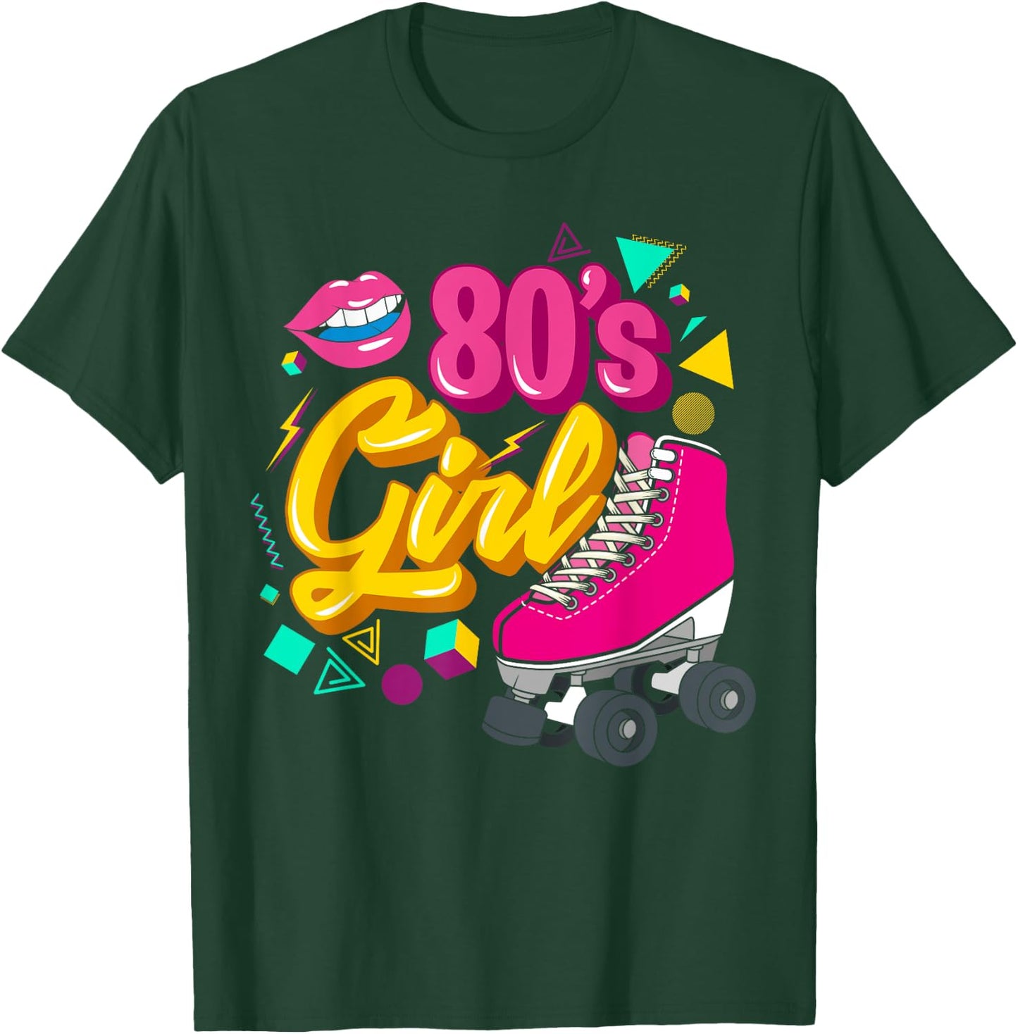 80s Party Theme Party Outfit Costume Vintage Retro 80's Girl T-Shirt - T-Shirt | Forest