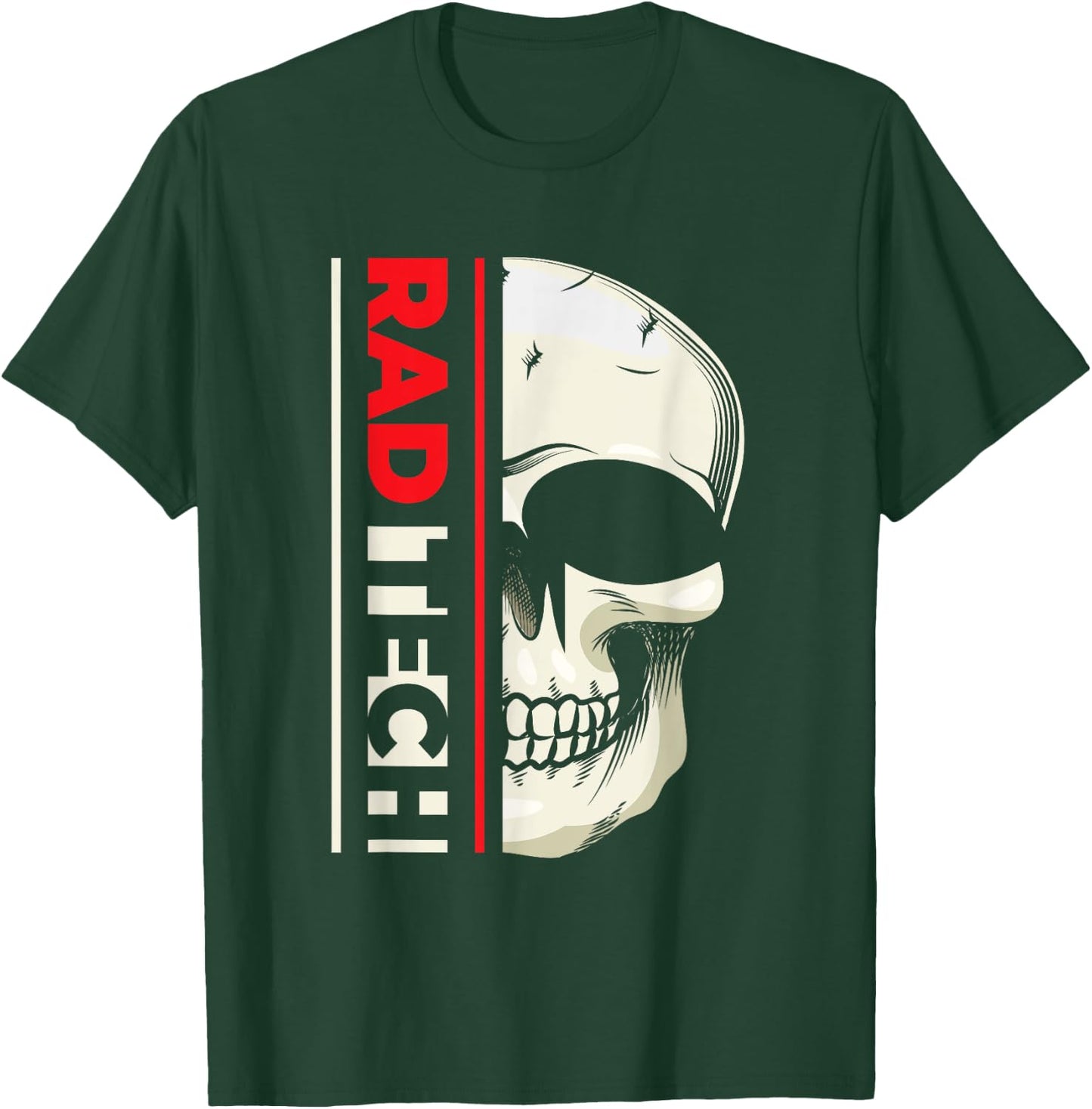 Rad Tech | Skeleton Radiology | Radiologist T-Shirt - T-Shirt | Forest