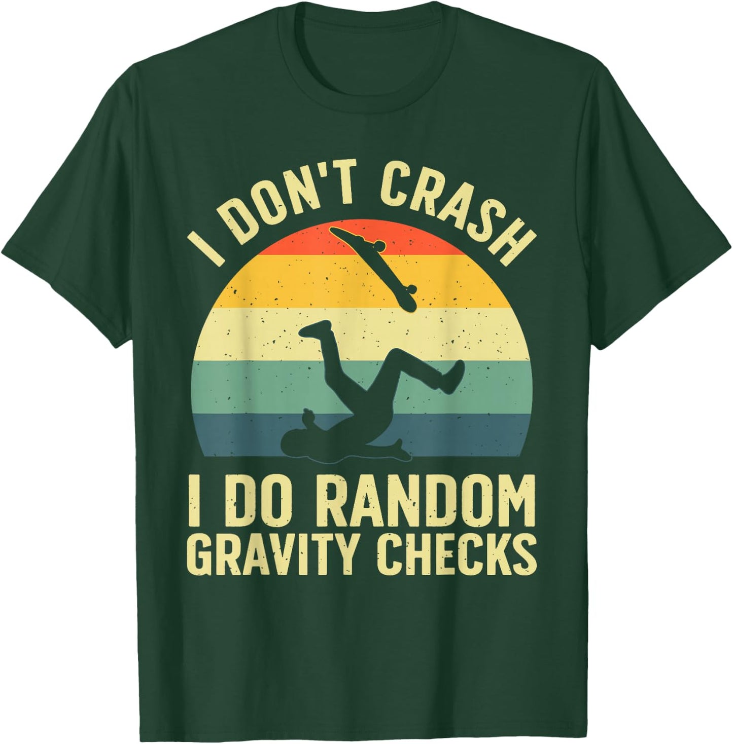 Best Skateboarding Design Women Kids Skateboarder T-Shirt - T-Shirt | Forest