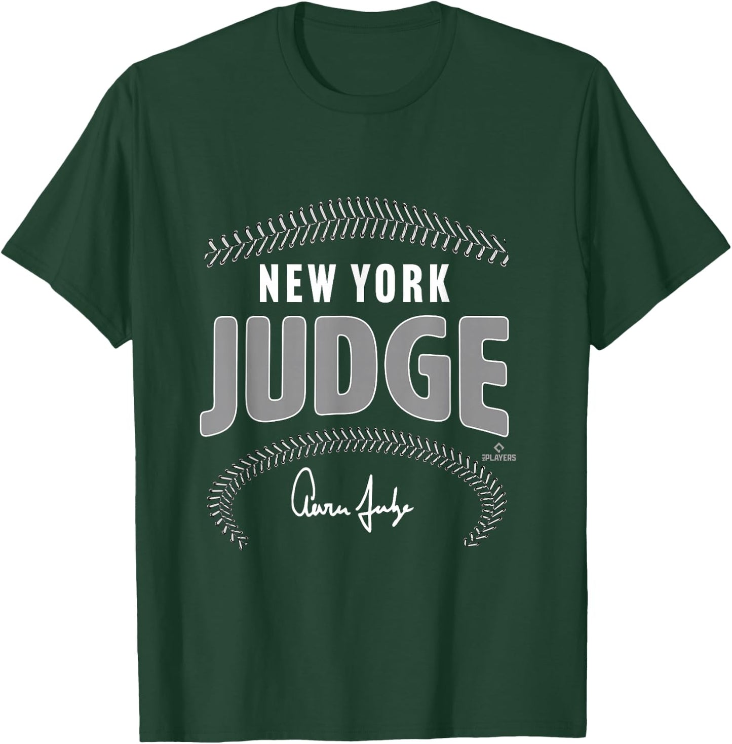 Aaron Judge New York Name & Number (Front & Back) MLBPA T-Shirt - T-Shirt | Forest