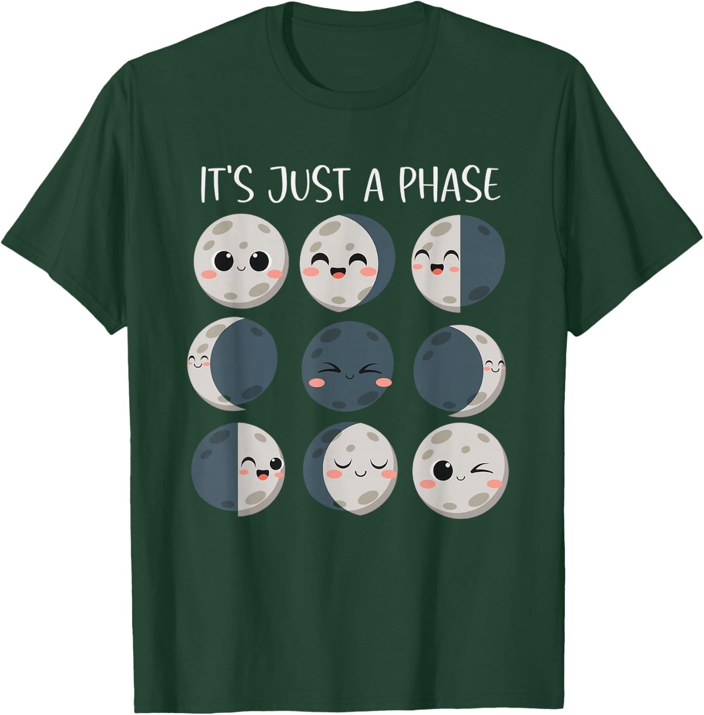 Women Science Teacher Moon Phases Scientist Back To School T-Shirt - T-Shirt | Forest