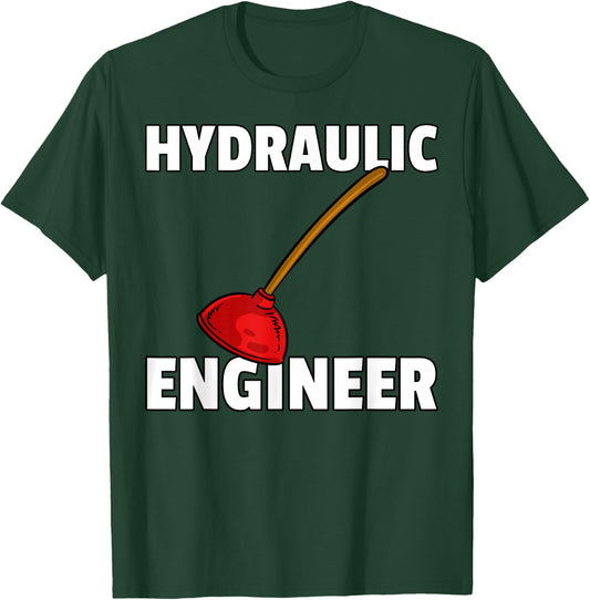 Plumbing Plunger Gift Funny Plumber T-Shirt - T-Shirt | Forest