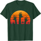 Zombie Hand Scary Costume Halloween Vintage Retro Sunset 80s T-Shirt - T-Shirt | Forest