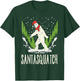 Bigfoot Sasquatch Santa Squatch Christmas Xmas Pajama PJ T-Shirt - T-Shirt | Forest