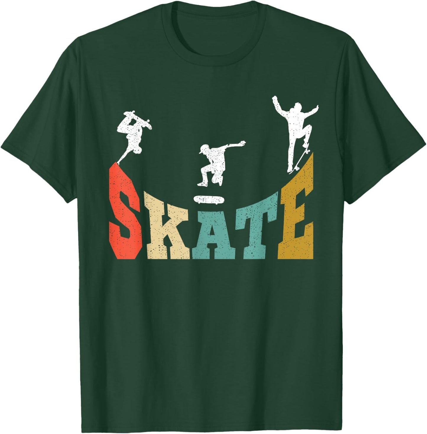 Skater Skateboard Stunt Skater Gift Boys Children T-Shirt - T-Shirt | Forest