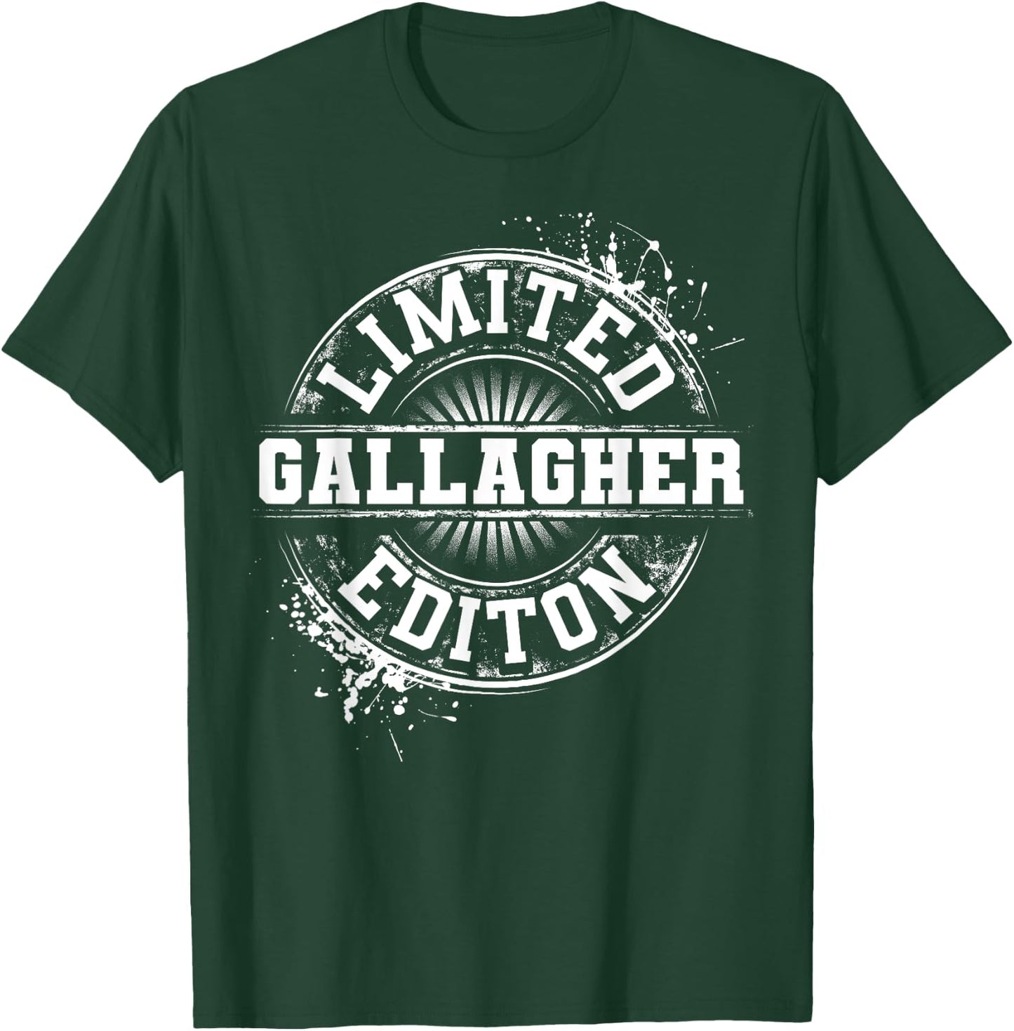 GALLAGHER Funny Surname Family Tree Birthday Reunion Gift T-Shirt - T-Shirt | Forest