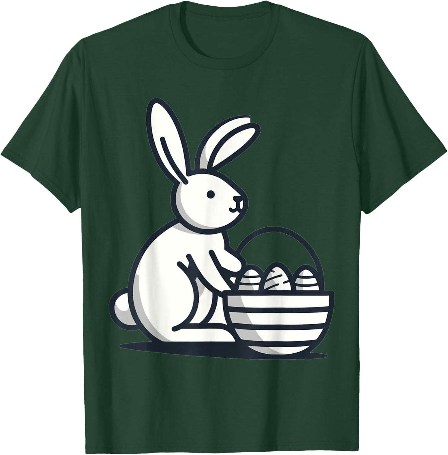 Serenity Basket Easter Bunny Egg Hunt Rabbit Adults Kids T-Shirt - T-Shirt | Forest