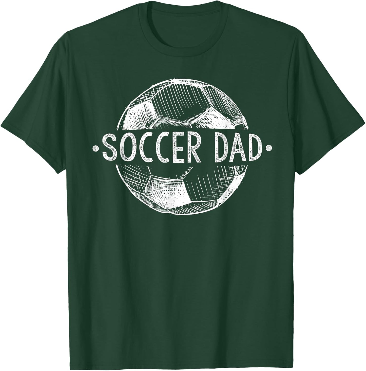 Soccer Dad Family Matching Team Player Gift Sport Lover Papa T-Shirt - T-Shirt | Forest