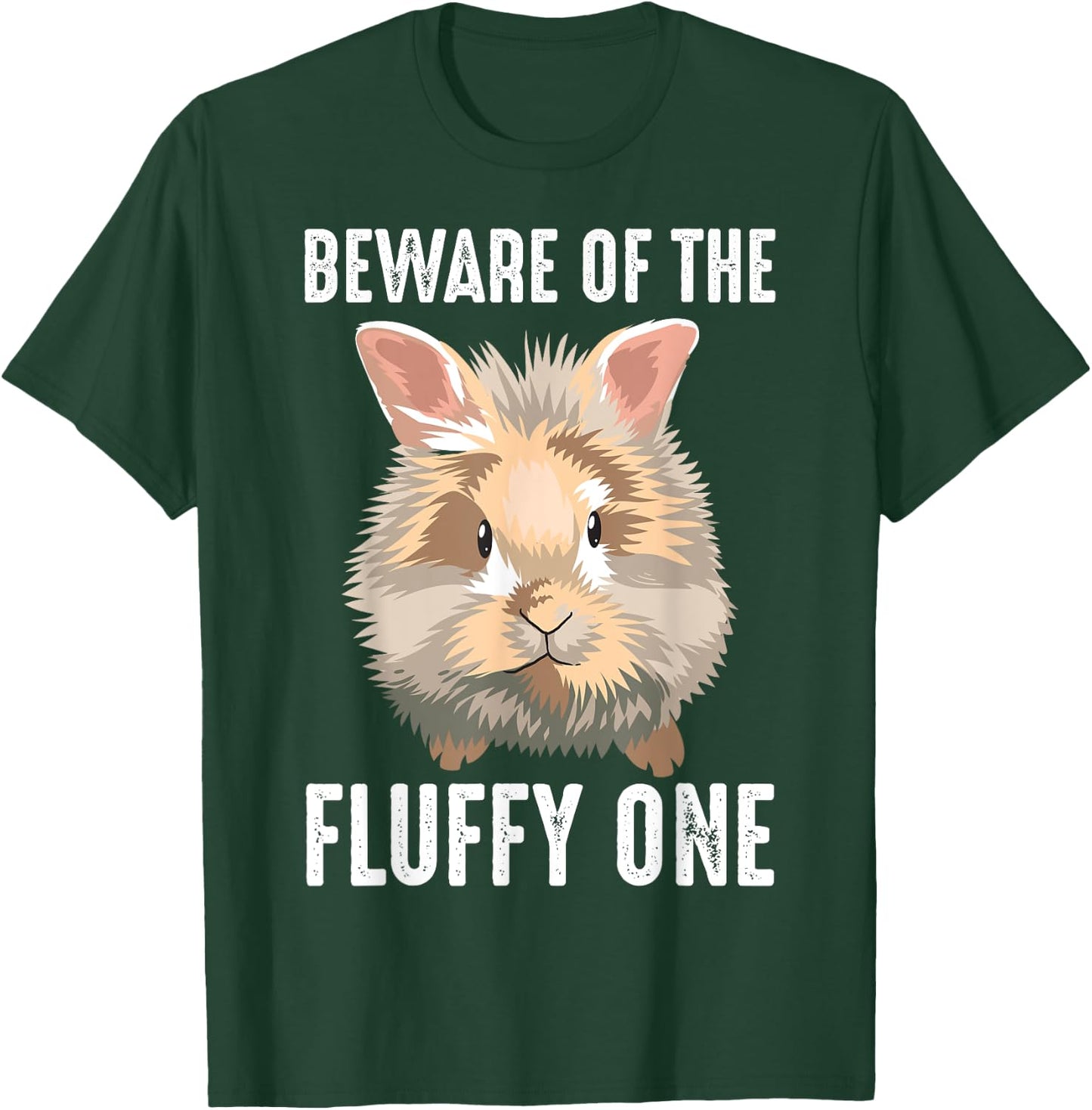 Funny Fluffy One Gift Lionhead Bunny Rabbit Lover Men Women T-Shirt - T-Shirt | Forest