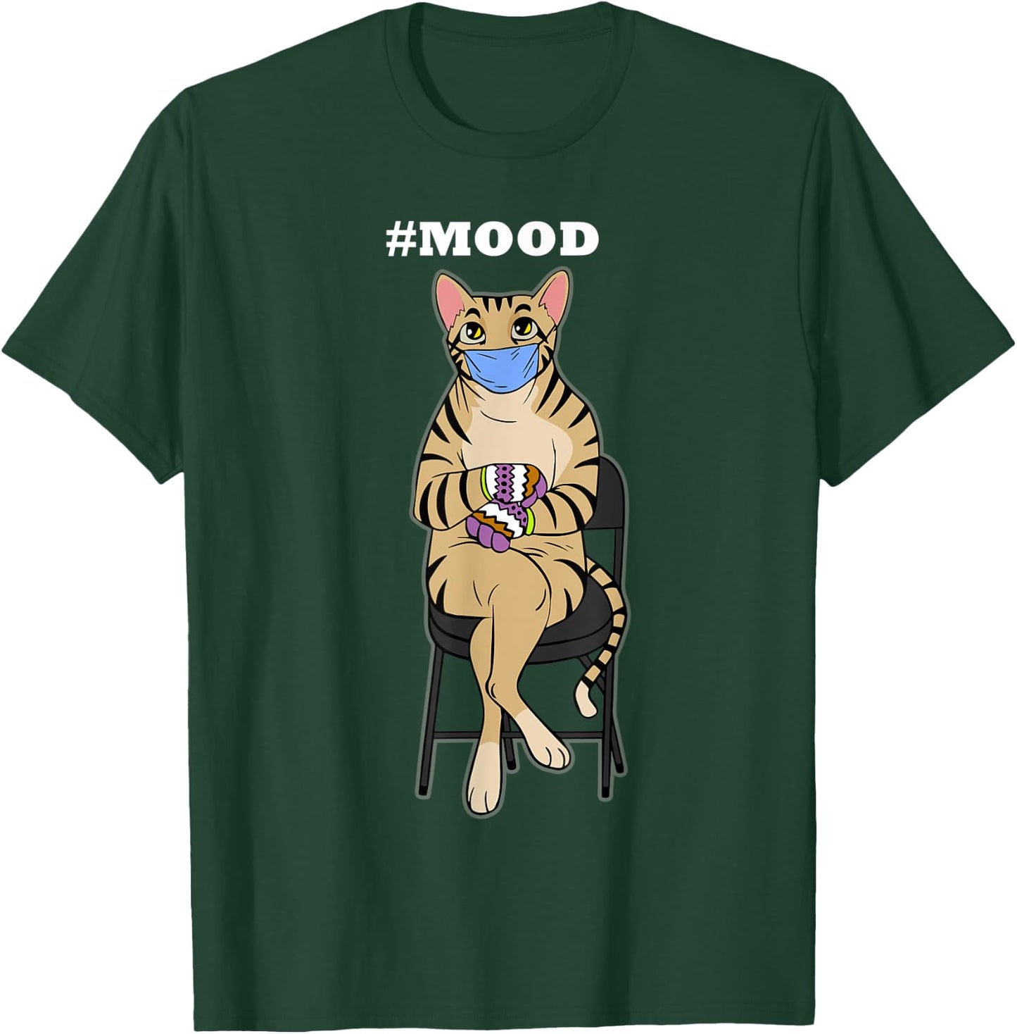 Cat Kitten Tiger Mood Bernie Sanders Mittens Meme Funny Joke Men Women Kids T-Shirt - T-Shirt | Forest